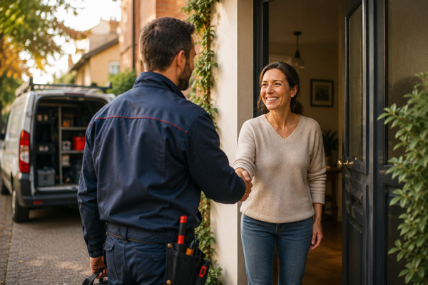 artisan satisfait client fin intervention avis Google