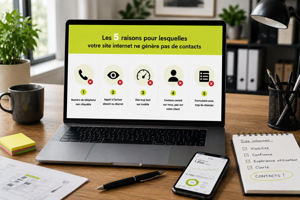 site internet artisan PME visiteurs ne contactent pas conversion