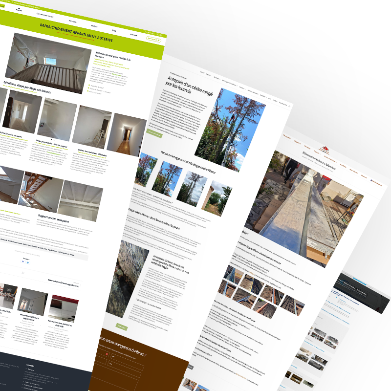 portfolio web artisan entreprise toulouse 31