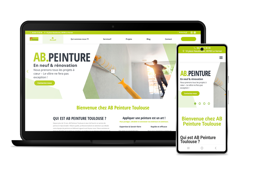 ab peinture création site peintre toulouse celicomm